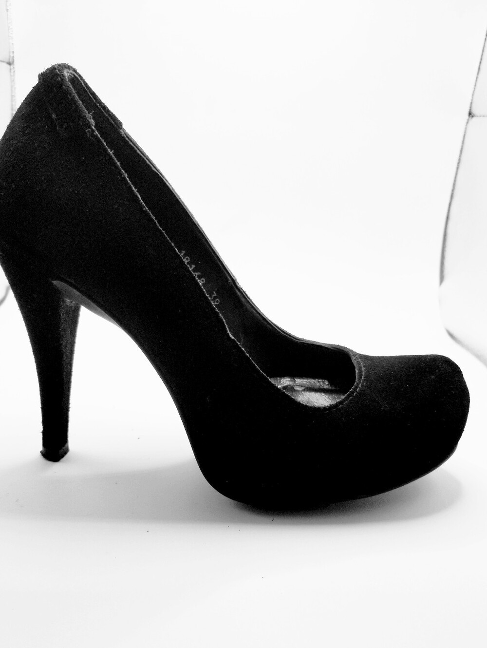 Pedro Garcia Black Suede Platform Pumps Size 39